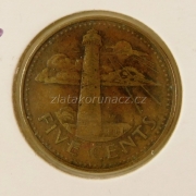 Barbados - 5 cent 1986