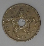 Belgické Kongo - 20 centimes 1911