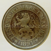 Belgie - 10 centimes 1894 Koning