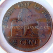 Belgie - 2 centimes 1856