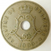 Belgie - 25 centimes 1909 Ces.