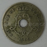 Belgie - 5 cent  1905 Ces.