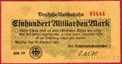 Berlín - sto miliard marek - 1923