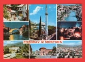 Bosna a Hercegovina - Pozdrav iz Mostara - minaret