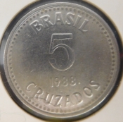 Brazílie - 5 cruzados 1988