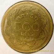 Brazílie - 500 reis 1939