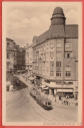 Brno - Masarykova třída - tramvaj, lidé
