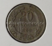 Bulharsko - 20 stotinki 1888