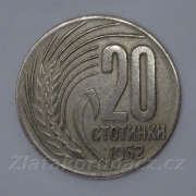 Bulharsko - 20 stotinki 1952
