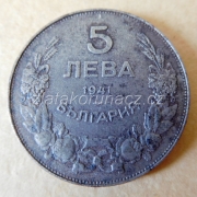 Bulharsko - 5 leva 1941
