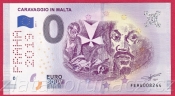 0 Euro souvenir - Caravaggio in Malta