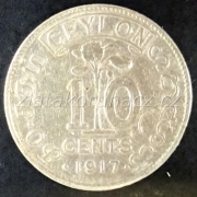 Ceylon - 10 cents 1917