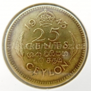 Ceylon - 25 cents 1943