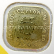 Ceylon - 5 cents 1942