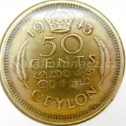 Ceylon - 50 cents 1943