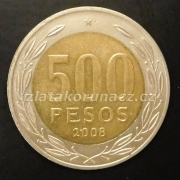 Chile - 500 pesos 2008