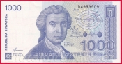 Chorvatsko - 1000 Dinara 1991 