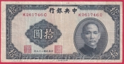 Čína - 1 Chia - 10 Cents 1940