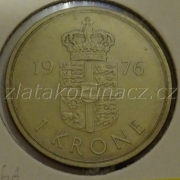 Dánsko - 1 Krone 1976