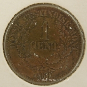 Dánsko - Západní Indie - 1 cent 1860