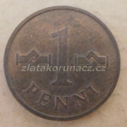 Finsko - 1 penni 1968