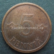 Finsko - 5 penniä 1974
