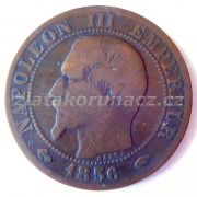 Francie - 5 centimes 1856 A