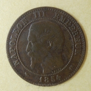 Francie - 2 centimes 1854 D
