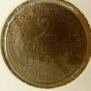 Francie - 2 centimes 1914