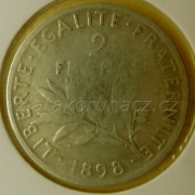 Francie - 2 frank 1898