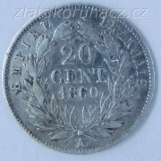 Francie - 20 cent 1860 A
