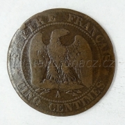 Francie - 5 centimes 1854 A
