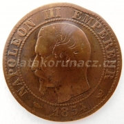 Francie - 5 centimes 1854 W