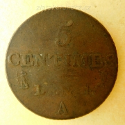Francie - 5 centimes L´AN 4 A