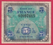 Francie - 5 Franc 1944