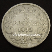 Francie - 5 frank 1842 BB