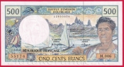 Francouzská polynésie - 500 Francs 1992
