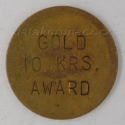 Gold 10 krs. Award - Bell Fruit