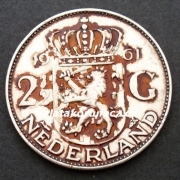 Holandsko - 2 1/2 gulden 1961