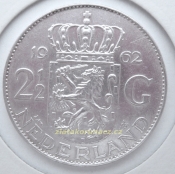 Holandsko - 2 1/2 gulden 1962