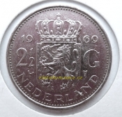 Holandsko - 2 1/2  gulden 1969
