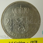 Holandsko -  2 1/2 gulden 1978