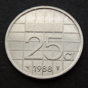Holandsko - 25 cent 1988