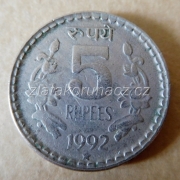Indie - 5 rupees 1992