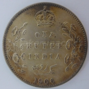 Indie-Britská - 1 rupee 1906 (Bombay)
