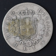 Itálie - 1 lira 1863 M /BN