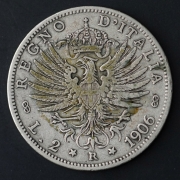 Itálie - 2 lire 1906 R