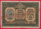 Itálie - 2 lire 1918
