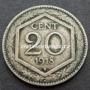 Itálie - 20 centesimi 1918 R 