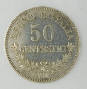 Itálie - 50 centesimi 1863 M II.